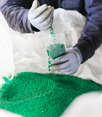 POLYON controlled-release fertilizer production